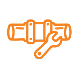 Drain repair icon: Damaged Pipework